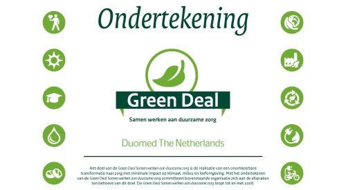 Green deal Duomed The Netherlands