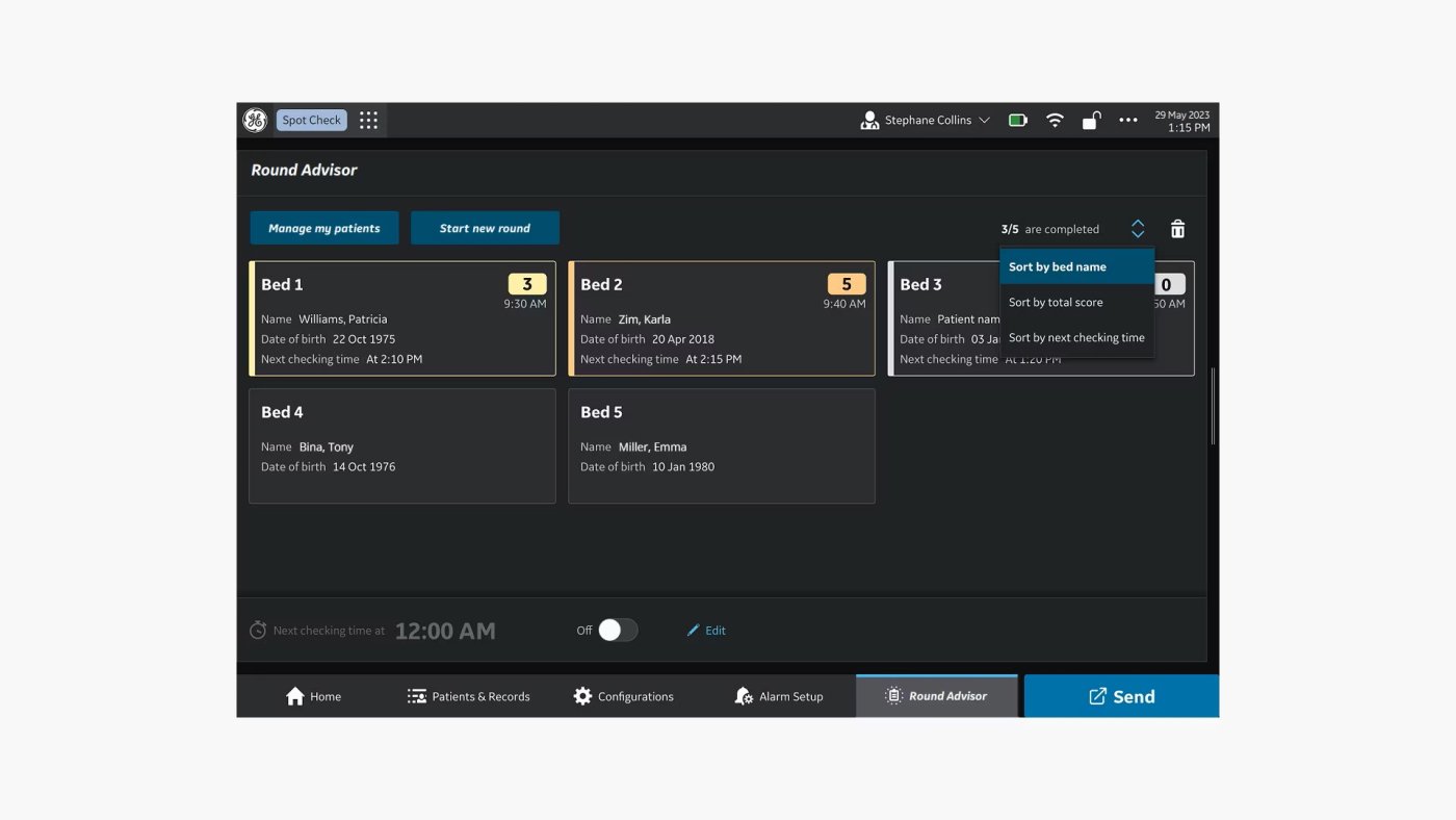  Portrait VSM's Round Advisor feature