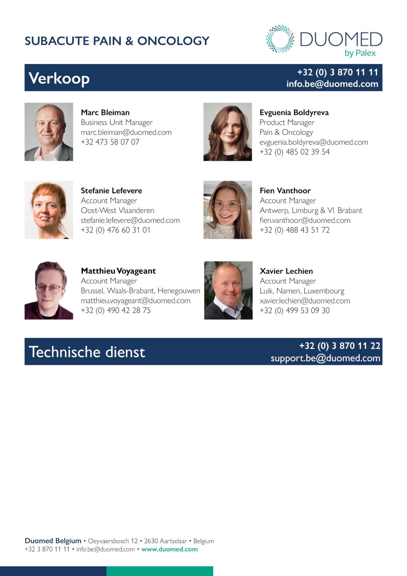 SCA - Pain & Onco - Team 2025 NL