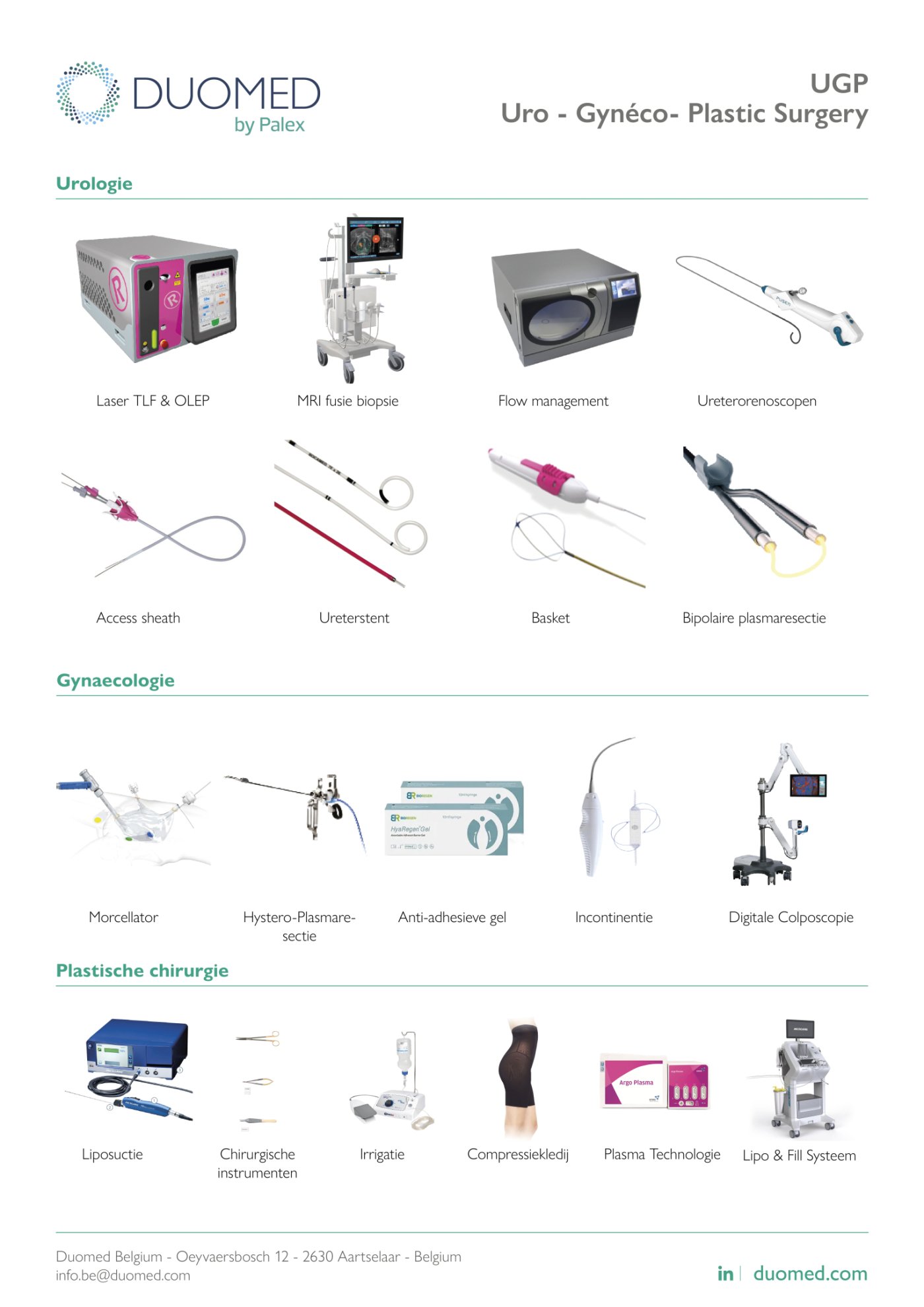 UGP - Urology Gynaecology Plastic Surgery - Portfolio 2026 NL