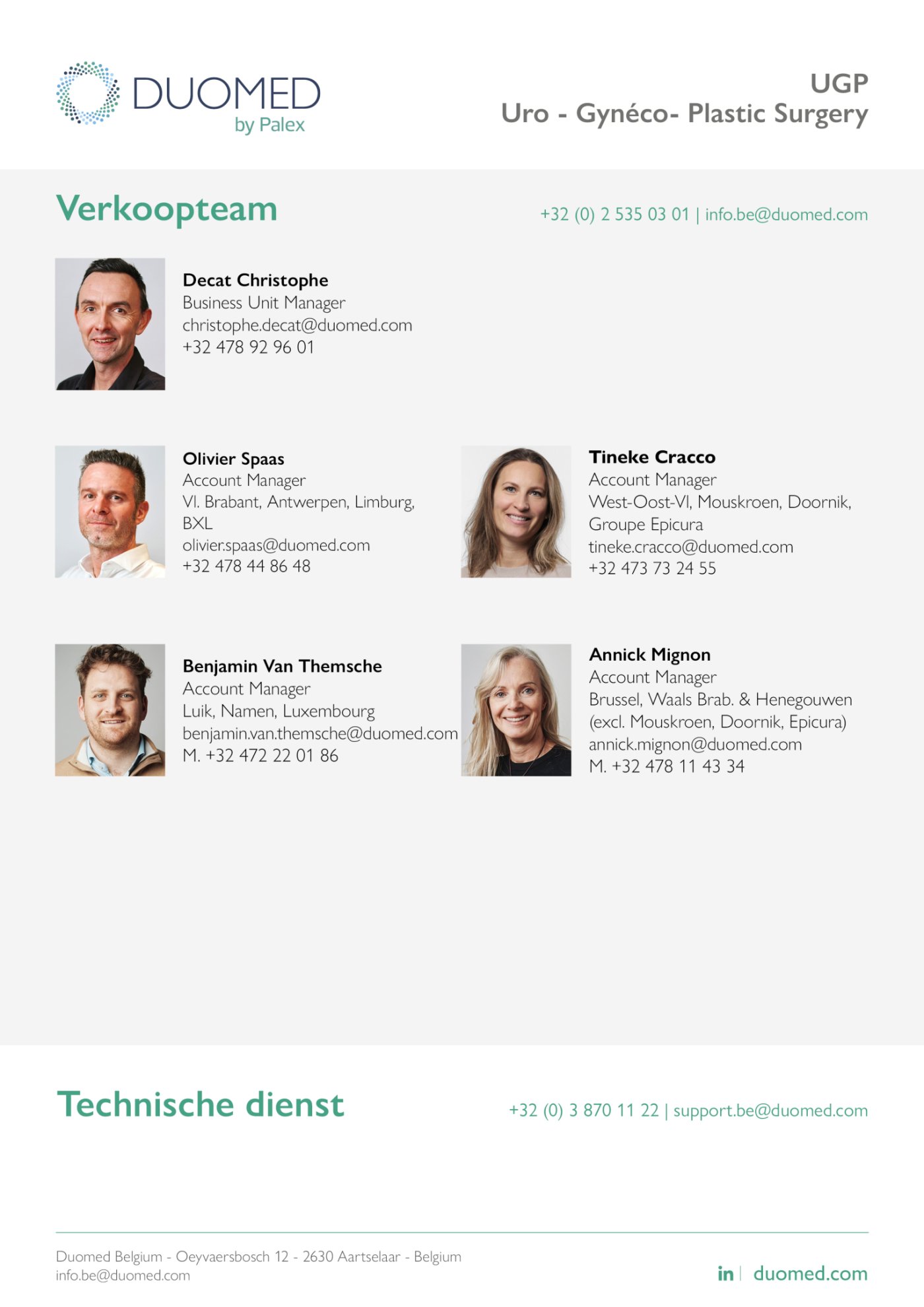 UGP - Uro Gynaecology Plastic Surgery - Portfolio 2026 - FR