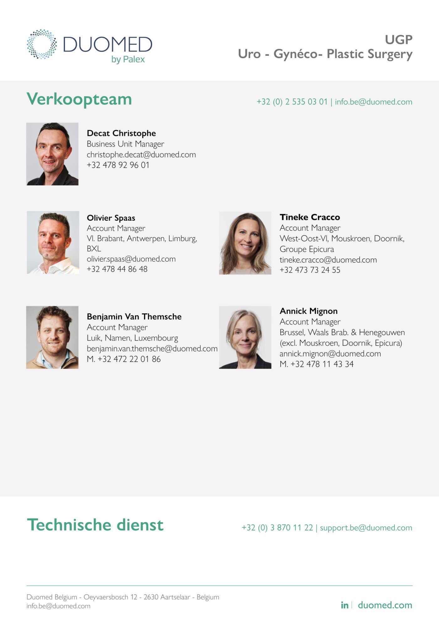 UGP - Urology Gynaecology Plastic Surgery - Portfolio 2026 NL