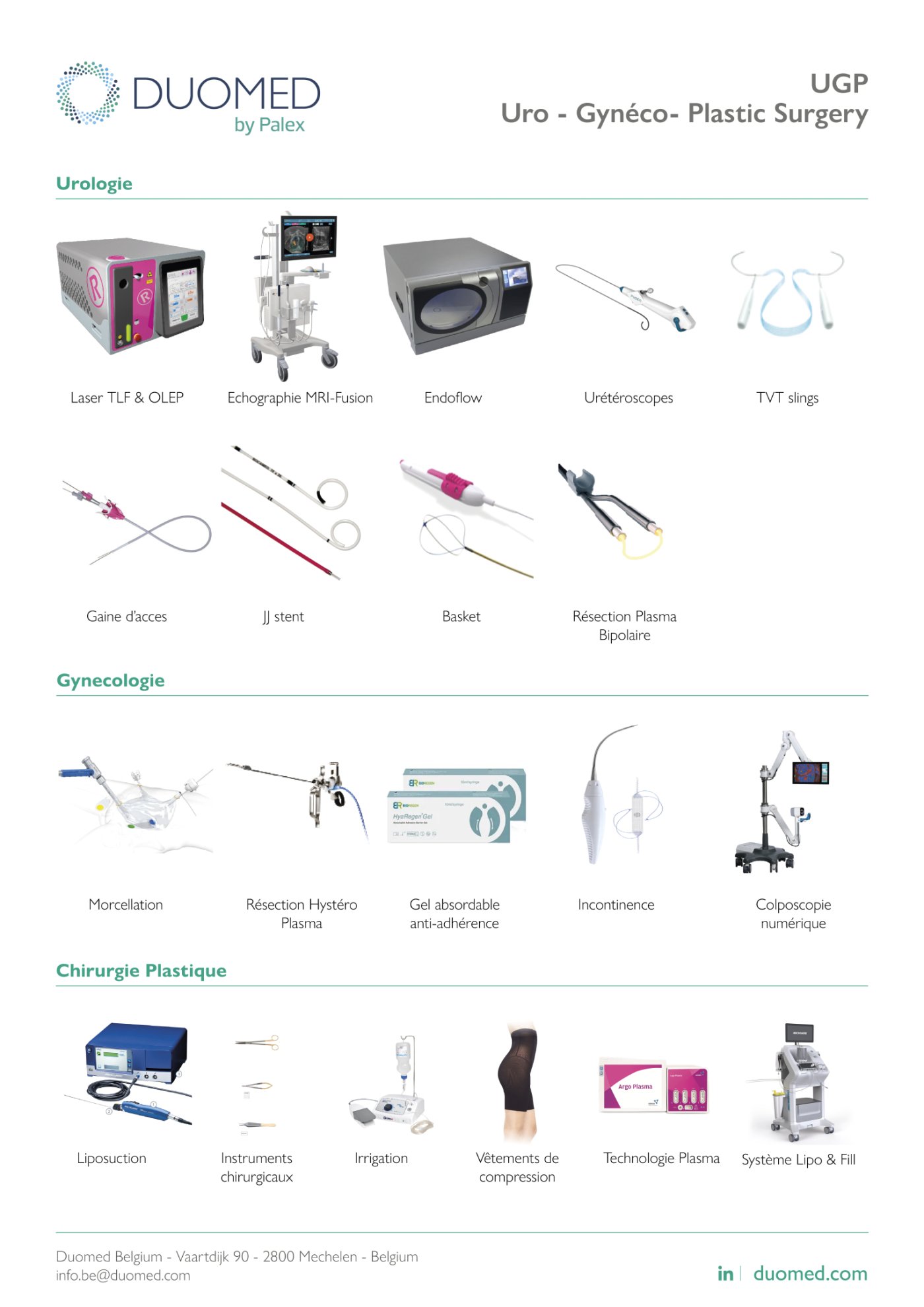 UGP - Urology Gynaecology Plastic Surgery - Portfolio 2026 FR