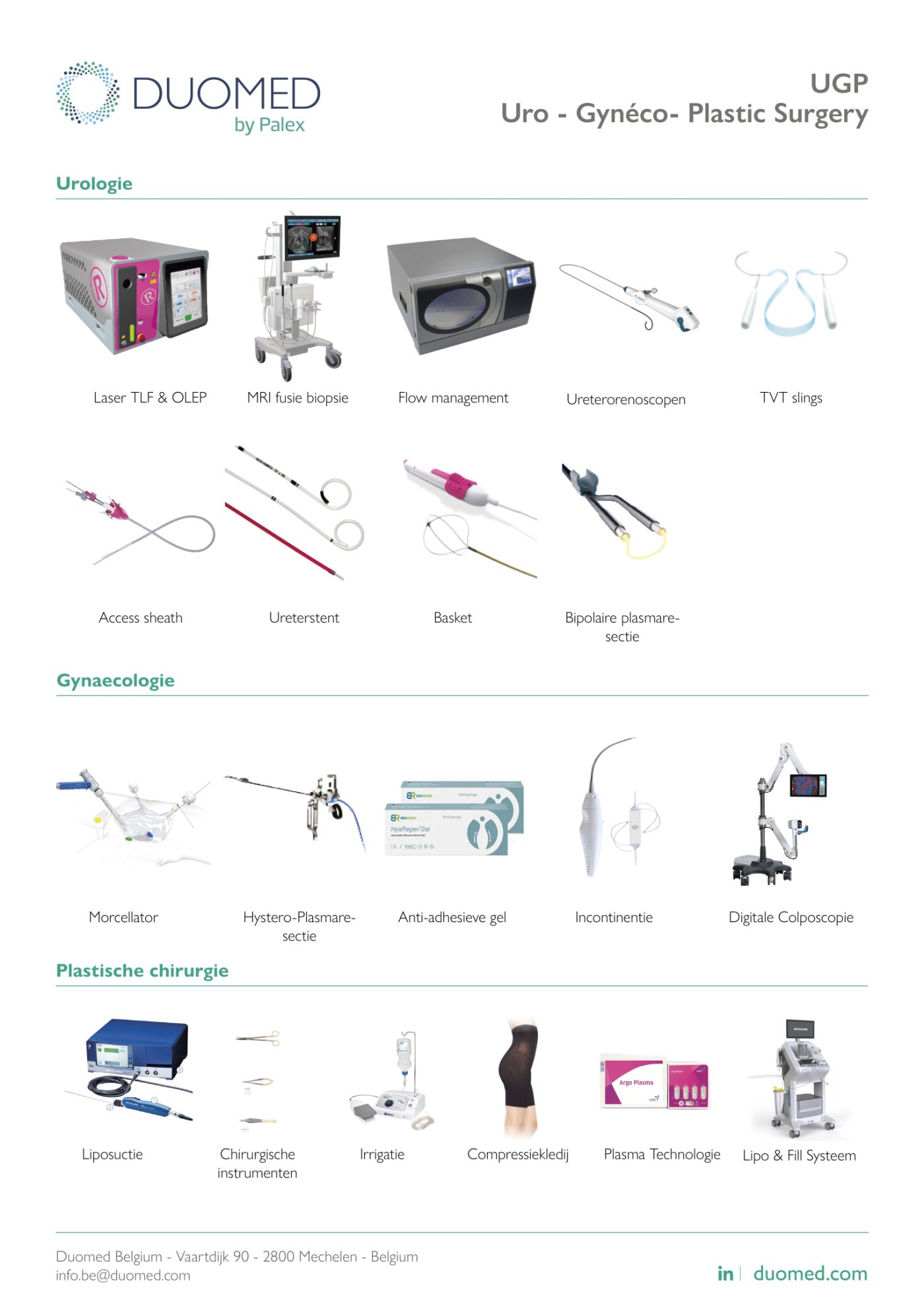 UGP - Urology Gynaecology Plastic Surgery - Portfolio 2026 NL