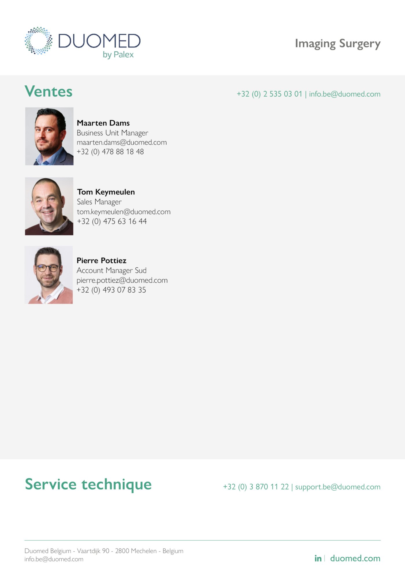  IMA - Imaging Surgery - Portfolio 2026 FR