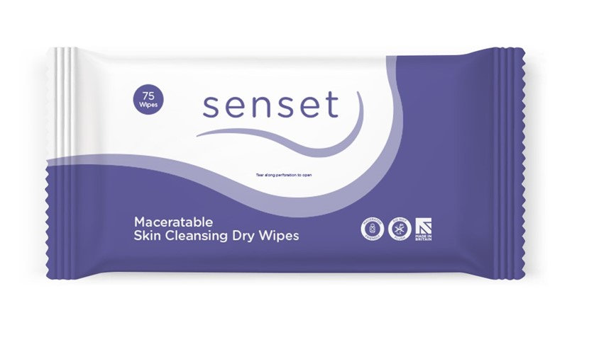 Senset Maceratable Dry Wipes - Vernacare